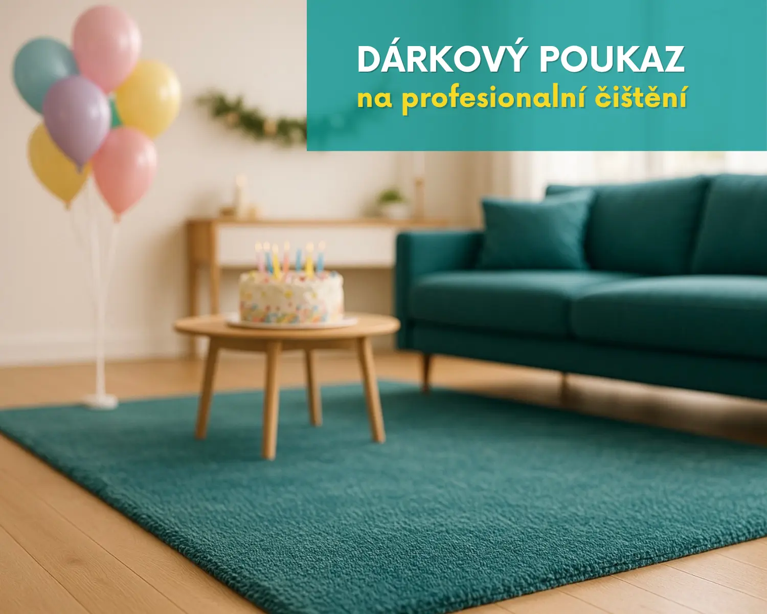 Narzoeninový poukaz - čištění koberce