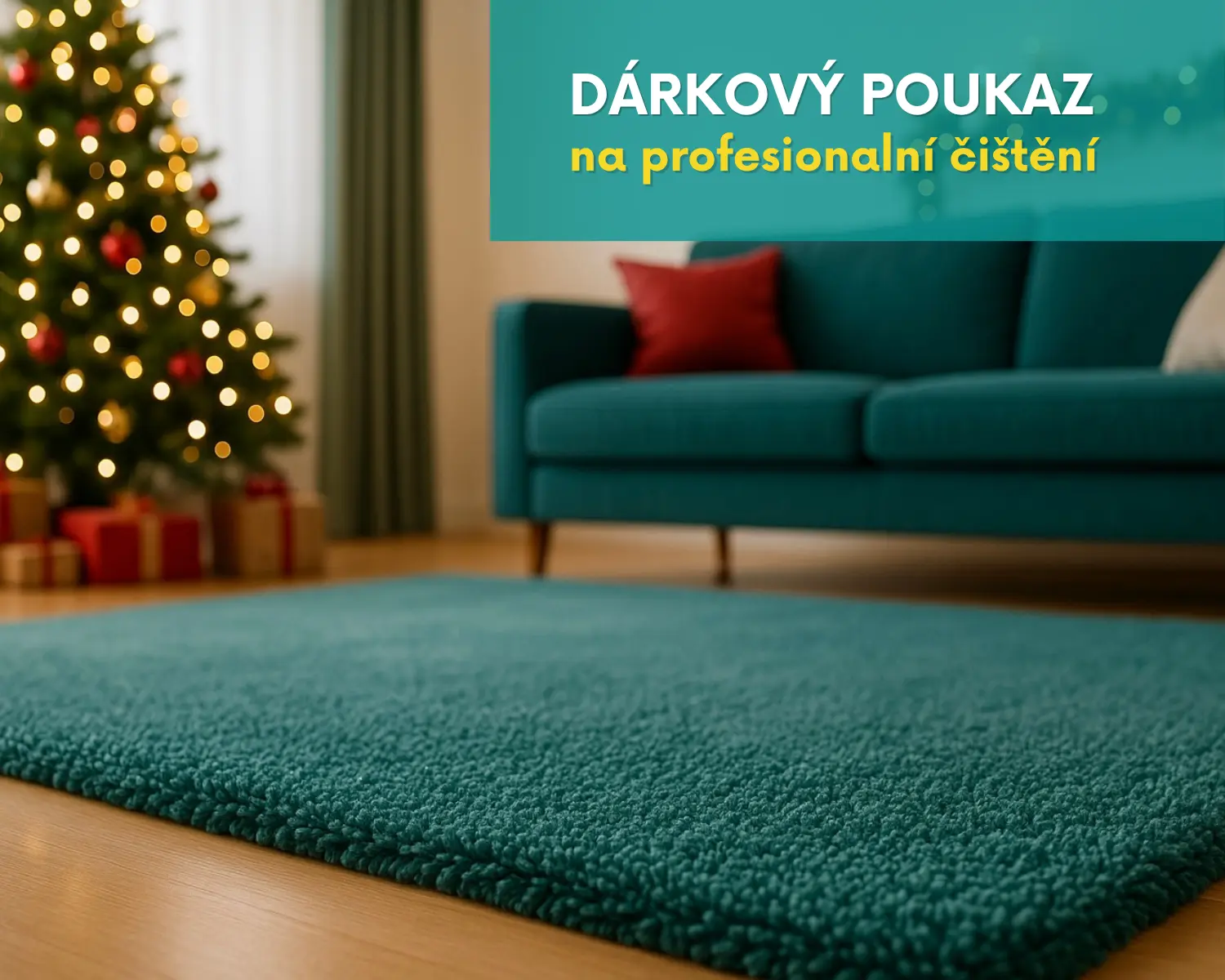 Vánoční poukaz - čištění koberce
